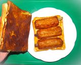 「ごぼう天チーズ卵サンド」作り方10写真