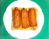「ごぼう天チーズ卵サンド」作り方6写真