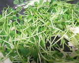豆苗と卵の中華炒め作り方6写真