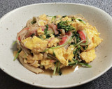 豆苗と卵の中華炒め作り方9写真