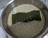 圧力鍋で玄米の具なし炊き込みごはん作り方1写真