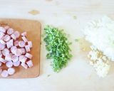 濃厚な【ナポリタン風マカロニのチーズ焼き作り方1写真