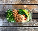 ▲山ごはん▲大豆ミート坦々麺作り方4写真