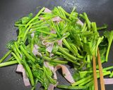ほうれん草とハムのバター炒め作り方5写真