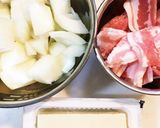 豚汁〜玉ねぎ・豚バラ・豆腐のみ作り方1写真