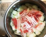 豚汁〜玉ねぎ・豚バラ・豆腐のみ作り方3写真