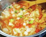 野菜たっぷり　トマトスープ　簡単作り方3写真