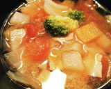 野菜たっぷり　トマトスープ　簡単作り方4写真