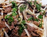 塩昆布を使って簡単に味つけ♪牛肉モヤシ炒作り方4写真