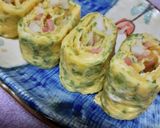 あおさと竹輪の玉子焼き作り方5写真