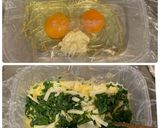 レンジで作るケールとチーズのオムレツ作り方2写真