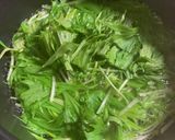 ダシダで水菜と卵のスープ作り方6写真
