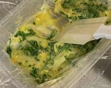 レンジで作るケールとチーズのオムレツ作り方4写真