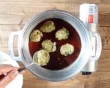 鶏つくねとたけのこの煮物作り方3写真