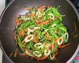 人参ピーマンちくわの胡麻味噌炒め作り方2写真