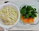 【ダイエット】しっとり鶏むね肉のナムル丼作り方3写真