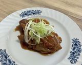 鶏もも肉の照り焼き　ごま薫る白髪ネギ作り方11写真