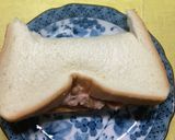 朝食に　納豆、明太子、シーチキンサンド作り方5写真