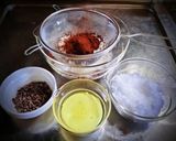 ココアシフォンケーキ✾卵使い切り作り方2写真