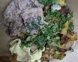サバ缶で大人の【スマッシュポテトサラダ】作り方3写真