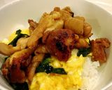 彩り鮮やか、てりたま丼作り方11写真