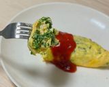 レンジで作るケールとチーズのオムレツ作り方7写真