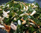 サバ缶と昆布の炒め物作り方4写真