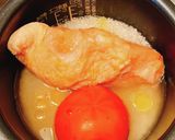 蒸し鶏トマト炊き込みご飯作り方1写真