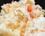 蒸し鶏トマト炊き込みご飯作り方3写真