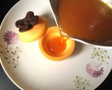チョコで作った柿の器と柿の寒天ゼリー作り方20写真
