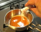 チョコで作った柿の器と柿の寒天ゼリー作り方19写真