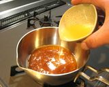 チョコで作った柿の器と柿の寒天ゼリー作り方18写真