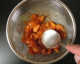 チョコで作った柿の器と柿の寒天ゼリー作り方15写真