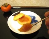チョコで作った柿の器と柿の寒天ゼリー作り方22写真