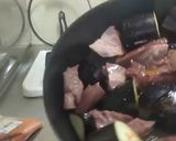 豚ハツと茄子と高野豆腐のトマト煮込み作り方2写真
