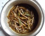 つくしで豚平焼き：旬のつくしを使用作り方4写真