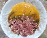つくしで豚平焼き：旬のつくしを使用作り方7写真