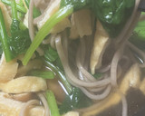 簡単　ほうれん草煮込み蕎麦作り方2写真