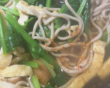簡単　ほうれん草煮込み蕎麦作り方5写真