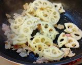 豚バラれんこんヤーコン炒め煮。作り方3写真
