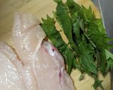 鶏胸肉の大葉チーズはさみ焼き作り方2写真