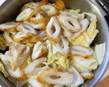 白菜とちくわの煮物作り方2写真