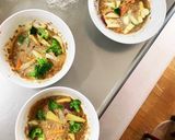根菜茄子白菜簡単ごま味噌味温野菜サラダ作り方7写真