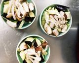 根菜茄子白菜簡単ごま味噌味温野菜サラダ作り方12写真