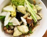 根菜茄子白菜簡単ごま味噌味温野菜サラダ作り方14写真