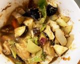 根菜茄子白菜簡単ごま味噌味温野菜サラダ作り方18写真