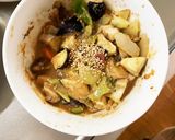 根菜茄子白菜簡単ごま味噌味温野菜サラダ作り方19写真