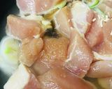 鶏肉＆豆苗の親子丼作り方1写真