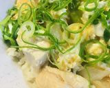 鶏肉＆豆苗の親子丼作り方4写真
