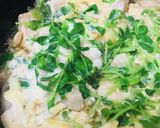 鶏肉と豆苗の玉子とじ作り方3写真